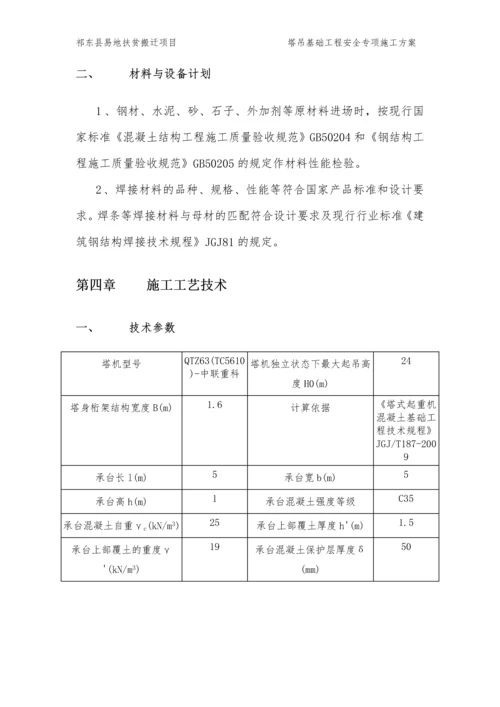 祁东县易地扶贫搬迁项目-灵官镇安置点塔吊基础方案.docx