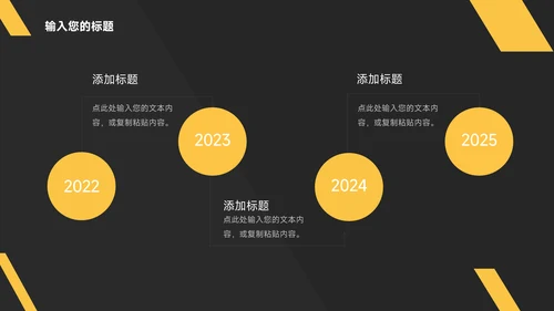 黄色暗色商务质感年终总结汇报PPT模板