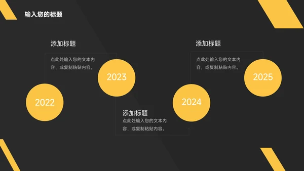 黄色暗色商务质感年终总结汇报PPT模板