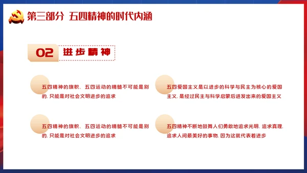 青春正能量弘扬五四精神PPT模板