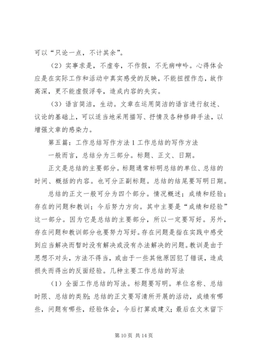 心得写作方法15篇.docx