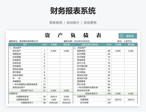 财务报表系统