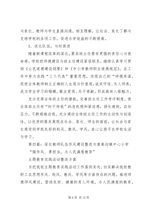 队伍建设年整改方案.docx
