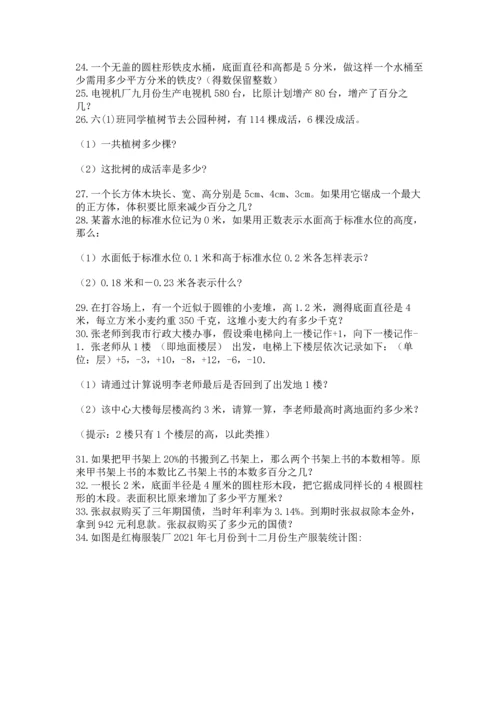 六年级小升初数学解决问题50道精品（综合题）.docx