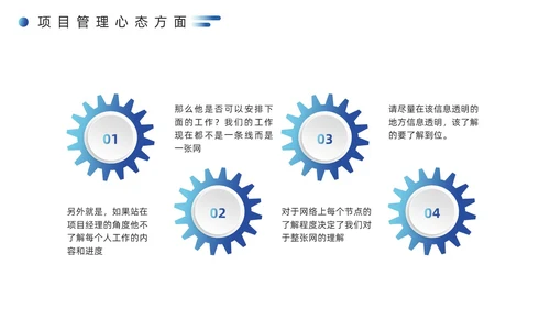 蓝色简约风项目管理经验分享PPT模板