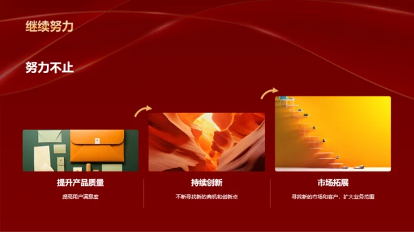 红色奢华企业通用行业年会庆典PPT模板