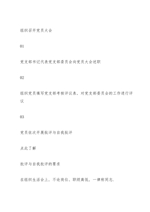 组织生活会和民主评议党员程序.docx