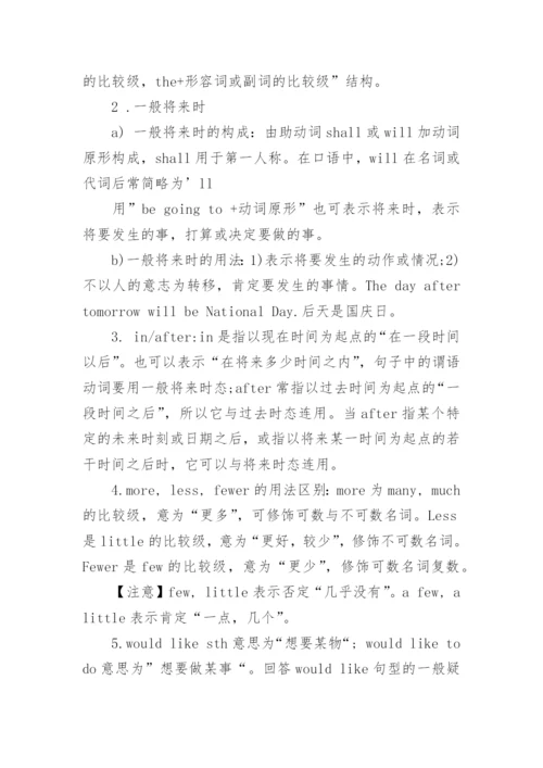 初中八年级英语语法知识点整理.docx