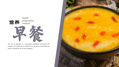 餐饮行业早餐品牌推广通用PPT模板