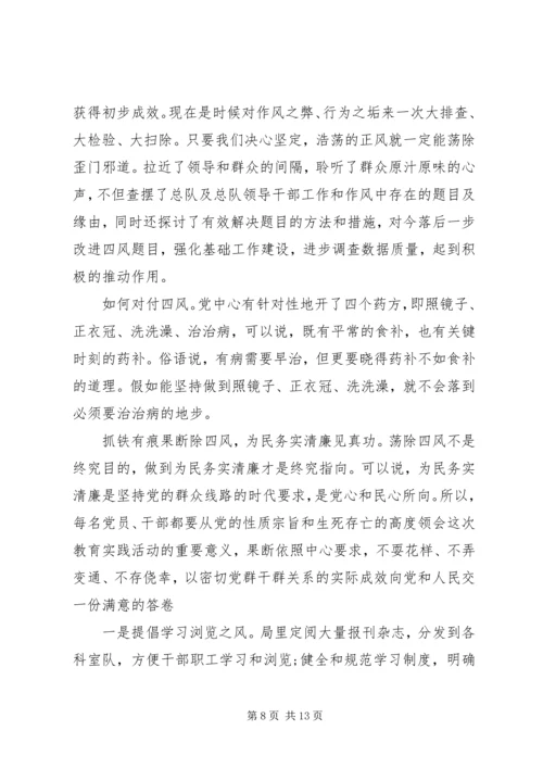 四风建设自查报告 (2).docx