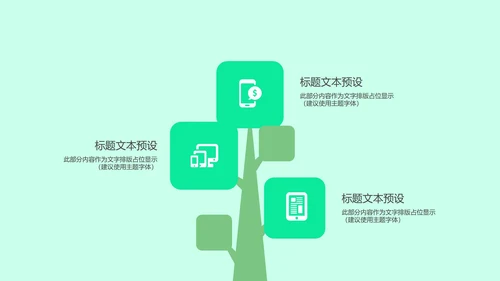 绿色小清新你好夏天PPT模板