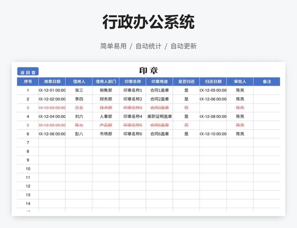 行政办公系统