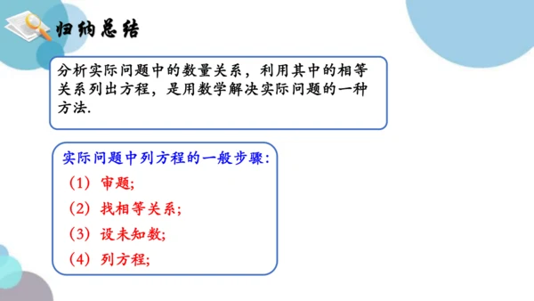 人教版七年级上册5.1.1从算式到方程 第一课时(共20张PPT)
