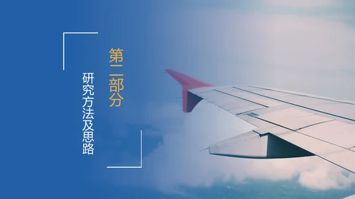 振翅高飞顶峰相见飞机民航课题研究通用PPT模板