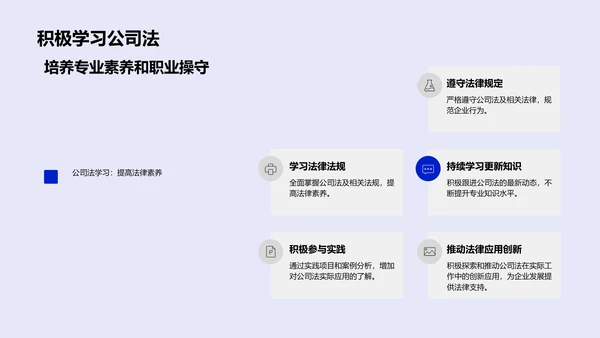 公司法运用及影响PPT模板