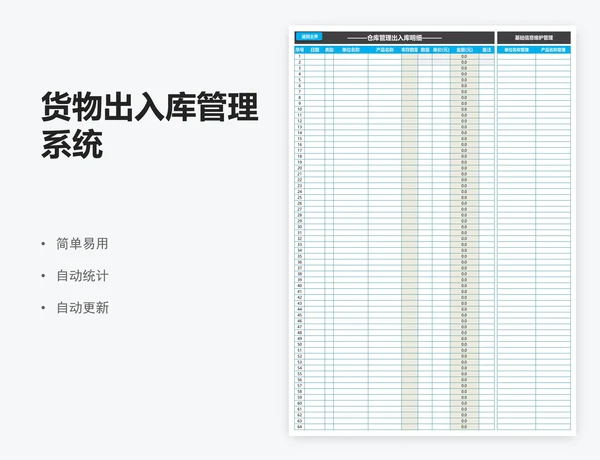 货物出入库管理系统