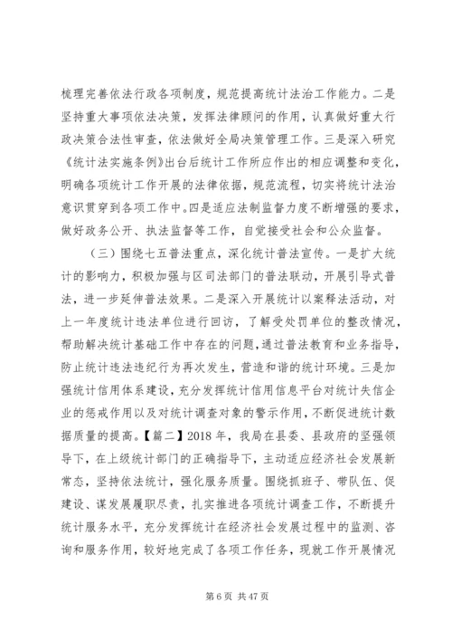 统计局XX年工作总结及XX年工作计划锦集.docx