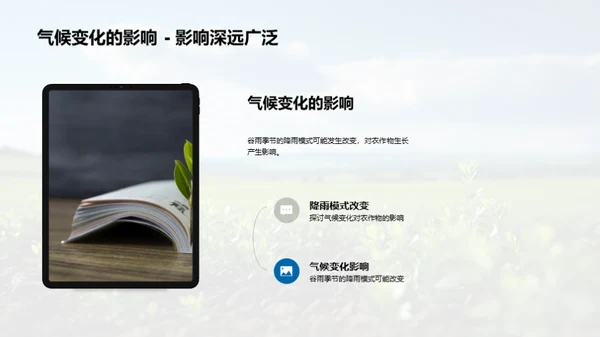 谷雨季气候与环保行动