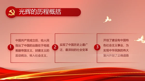 党建党支部年终工作总结汇报PPT党课