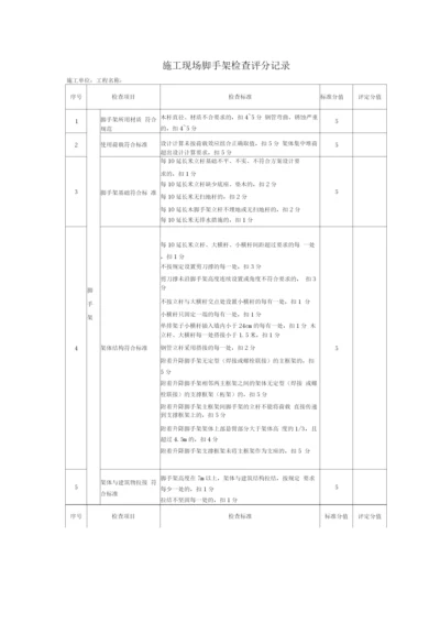 施工现场脚手架检查评分记录.docx