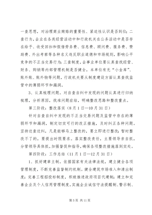 自治区建设系统治理商业贿赂实施方案 (3).docx