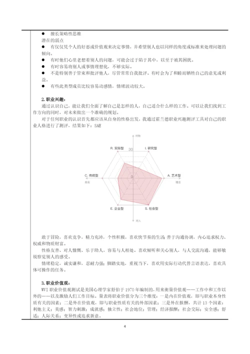 13页10000字软件技术专业职业生涯规划.docx