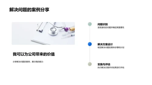 医疗领域述职报告PPT模板