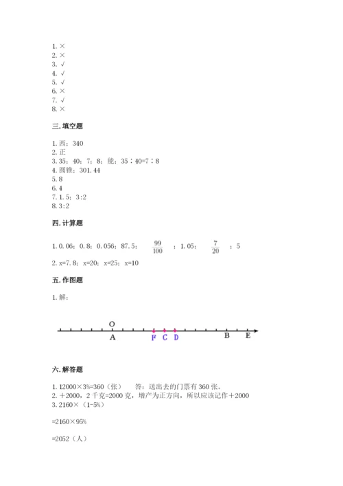 沪教版小学六年级下册数学期末综合素养测试卷精品【能力提升】.docx