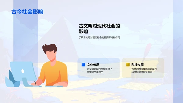 古文明影响解析PPT模板