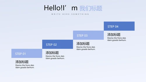 蓝色医疗医药代表工作总结动态PPT