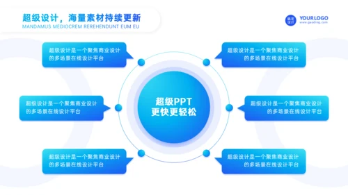 蓝色渐变风毕业论文答辩通用PPT模板