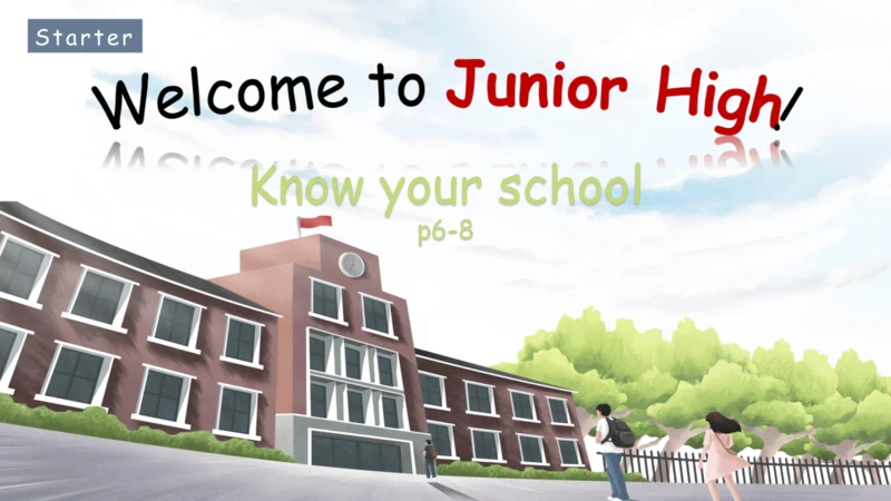 Starter Welcome to junior high Period 2 Know your 
