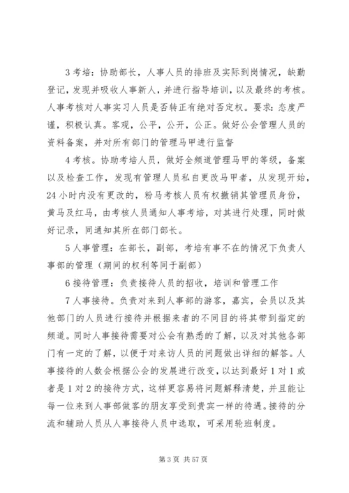 人事部门规章制度.docx