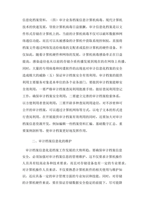 审计档案信息化安全与维护.docx
