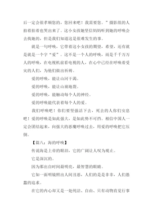 什么的呼唤作文.docx