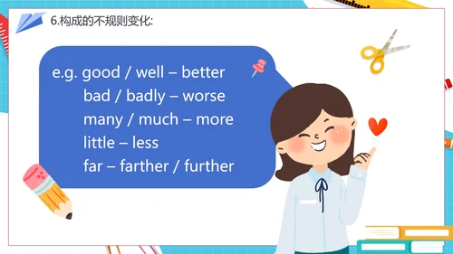 蓝色手绘卡通英语说课设计PPT模板