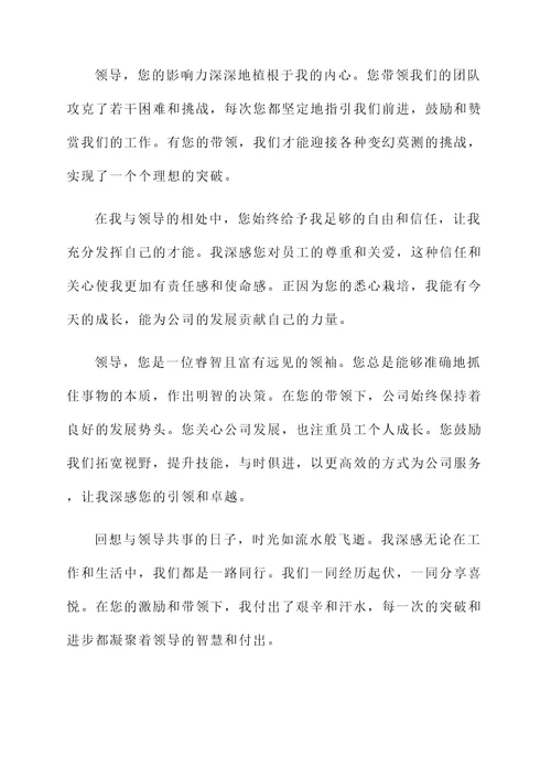 关于给领导敬酒的感言