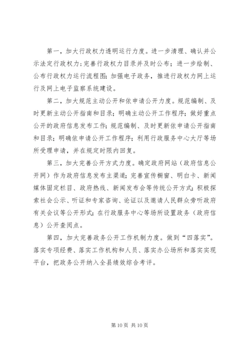 县行政服务中心政务公开示范点建设工作汇报.docx