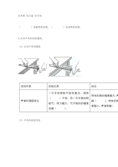 教科版四年级上册科学期末测试卷精品【a卷】.docx