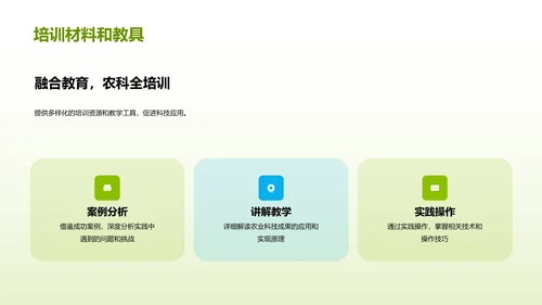 绿色商务现代科技助力农业研究报告PPT模板