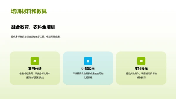 绿色商务现代科技助力农业研究报告PPT模板