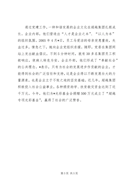 民营企业党建事迹材料.docx