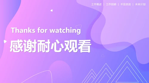 简约渐变紫色几何商务个人工作总结报告PPT模板