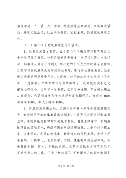 扶贫办党风廉政建设工作报告.docx