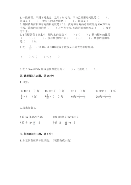 北师大版小学数学六年级下册期末检测试题及完整答案【精选题】.docx