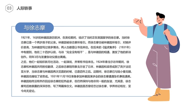 林徽因介绍通用PPT模板