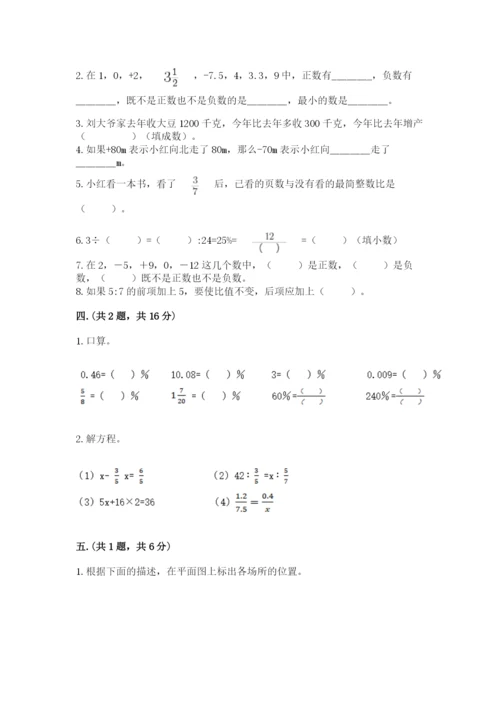 小升初数学考前检测试题及答案1套.docx