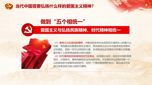 青年学生弘扬爱国主义精神教育PPT模板