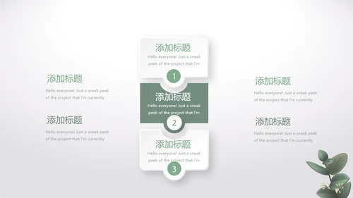 绿色清爽小清新时尚春季护肤动态PPT