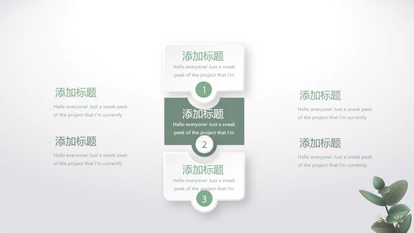绿色清爽小清新时尚春季护肤动态PPT